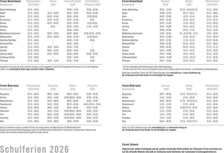 Nährwerte und Zutaten Heye Agenda Lady (A6, 1 Woche / 2 Seiten)
