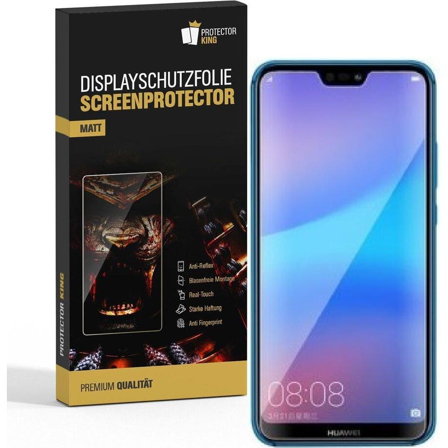 Protectorking 4x Premium Displayschutzfolie Matt Entspiegelt (4 Stück, Huawei P20 Lite), Smartphone Schutzfolie