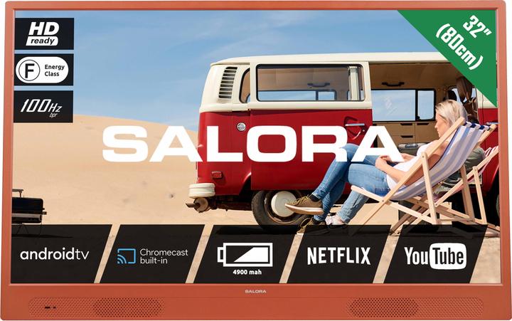 Actual product image Salora LANGATON32SO tv 81.3 cm HD Smart TV Wifi Oranje (32", LED, HD ready)