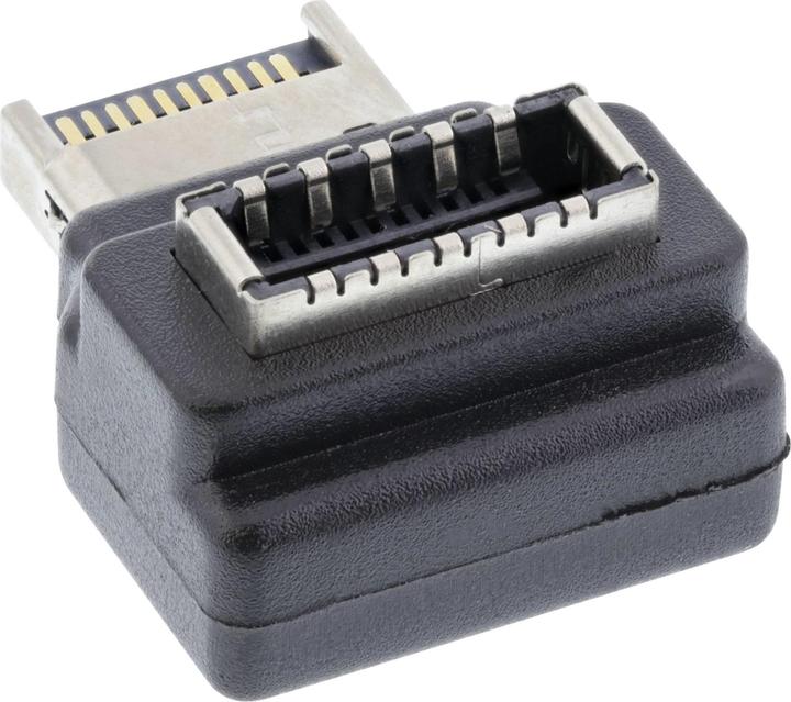 Immagine prodotto InLine Adattatore USB 3.2 interno, da spina USB-E del pannello anteriore a presa USB-E a 90°