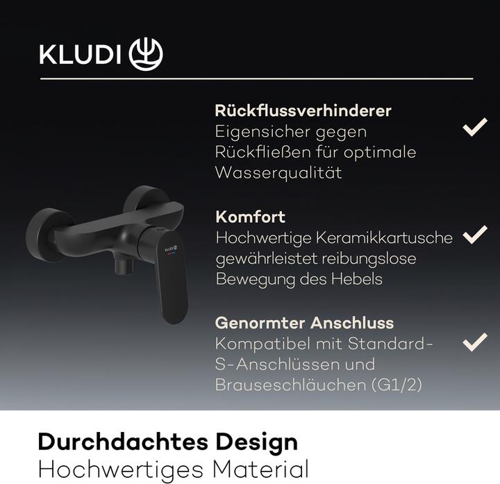 Productafbeelding Kludi X1 Duscharmatur Aufputz, Brause-Einhandmischer