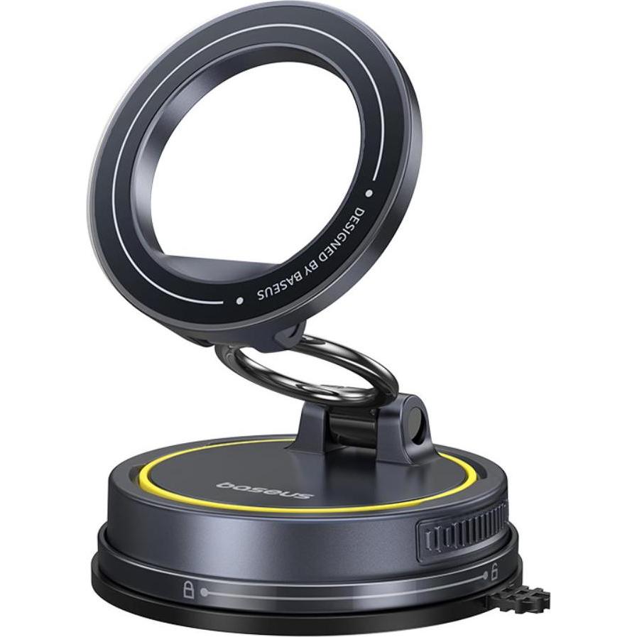 Baseus PrimeTrip VC2 Flex Magnetic Car Mount Suction Cup Version Black, Supporto per smartphone, Nero