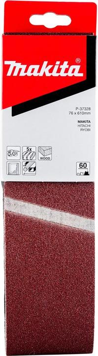 Produktbild Makita P-37328 Schleifband 76x610 K60 (5 Stück) 9920 (60)