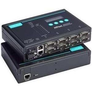 Moxa Desktop-Geräteserver mit 8 Ports RS-232422485, DB9-Steckern und 48-VDC-Anschluss, Server di stampa