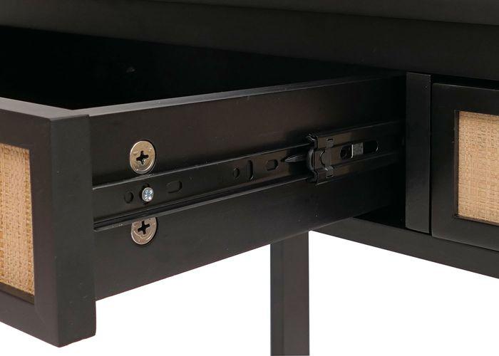 Produktbild Mendler Schreibtisch HWC-O36, 78x110x60cm Holz  schwarz