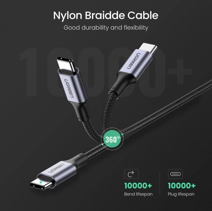 Image du produit Ugreen Câble de charge en nylon titane (2 m, USB 2.0)