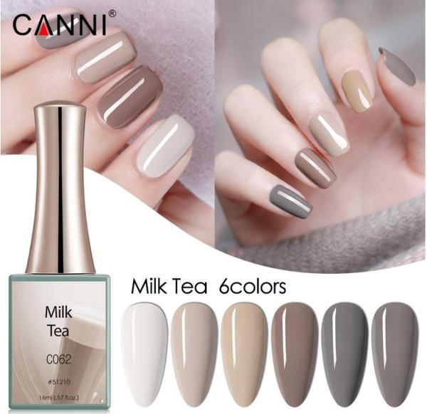 Image du produit Canni Vernis en gel Milk Tea C063 UV/LED (Light Beige, Vernis semi-permanent)
