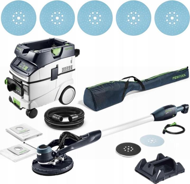 Image du produit Festool Ensemble ponceuse à col long et aspirateur LHS-E 225/CTL 36-Set (Ponceuses murales et de plafond)