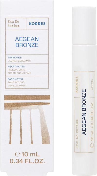Actual product image Korres Aegean Bronze Eau De Parfum for Women Deluxe Travel Size Roll-On (Eau de parfum, 10 ml)