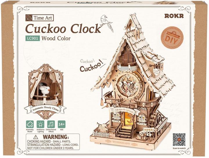 Actual product image Robotime Cuckoo clock