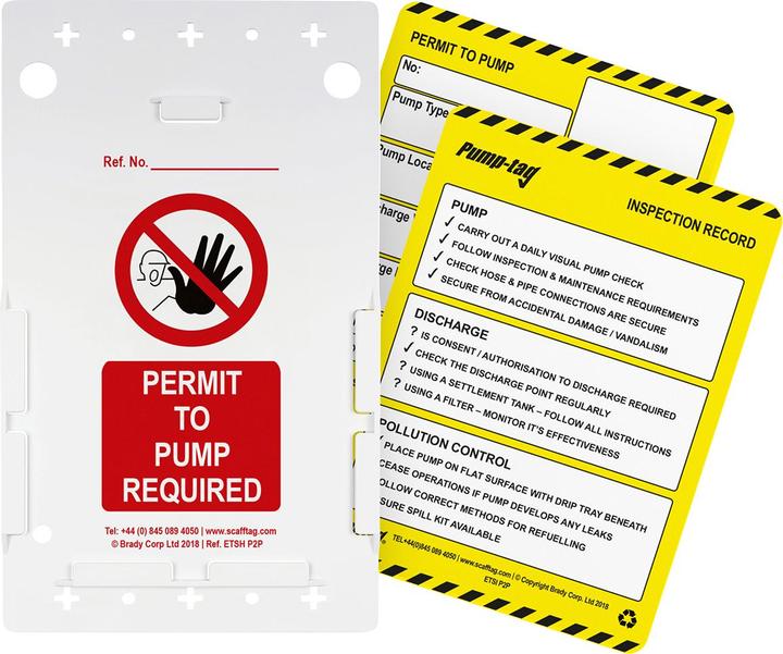 Image du produit Brady Permis de pompage Kit
