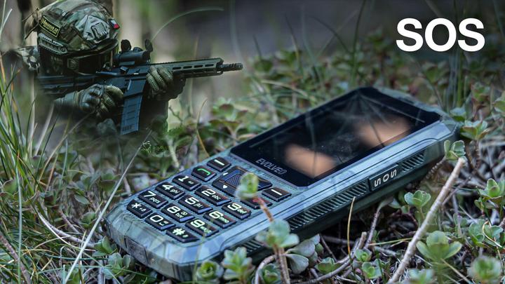 Actual product image Evolveo StrongPhone Z6, 2.8" vodotěsný odolný/2xSIM/2px/micro SDHC/4000mAh/camo (2.80", 2 Mpx)