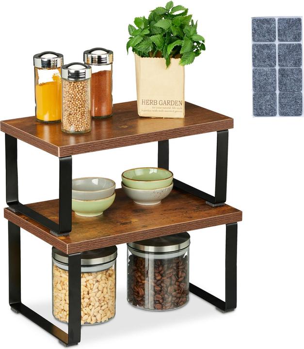 Actual product image Relaxdays 2-piece table shelf