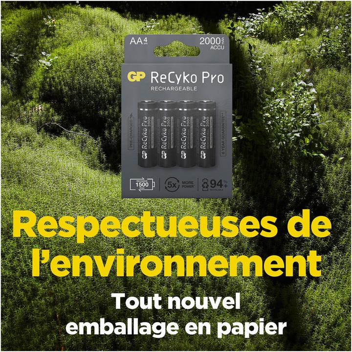 Immagine prodotto GP Batteries ReCyko Pro (4 pz., AA, 2000 mAh)