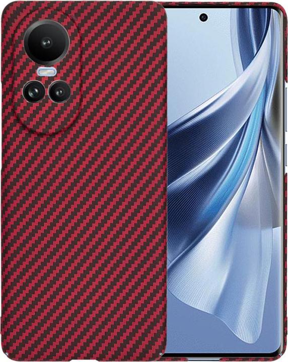 Produktbild Techsuit - Carbonite FiberShell - Oppo Reno10 / Reno10 Pro - Red (OPPO Reno 10, Oppo Reno 10 Pro)