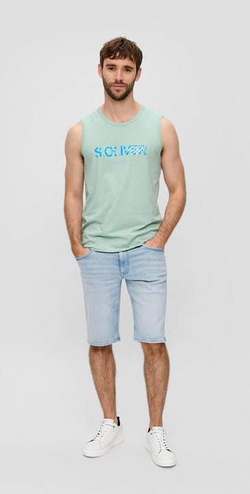 Actual product image S.Oliver T-Shirt Ärmelloses Baumwoll-Shirt mit Frontprint (L)