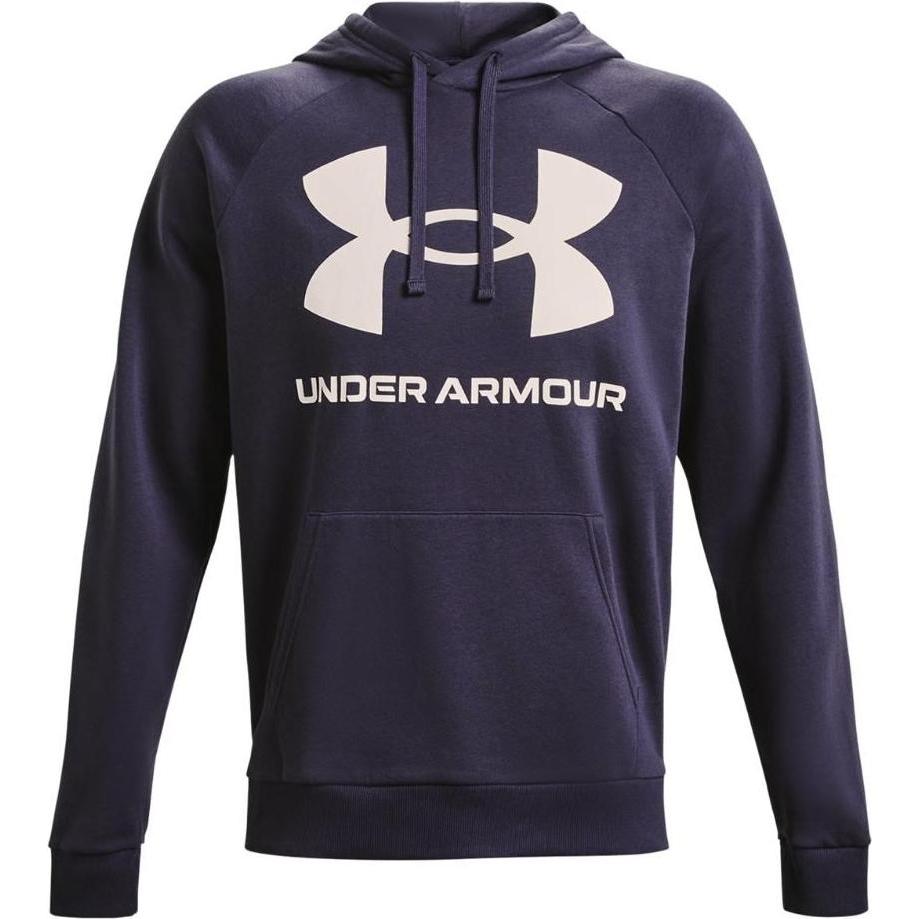 Under Armour, Herren, Pullover, Rival Fleece Big Logo Kapuzenpullover Herren, Blau, (M)