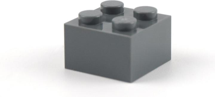 Actual product image LEGO 2x2 Bricks Dark grey - 1000 pieces - Dark bluish grey bricks 3003 (3003, LEGO Accessories)