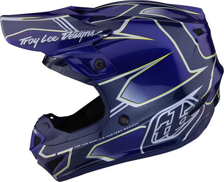 Produktbild Troy Lee Designs SE4 Polyacrylite MIPS Helm, Matrix, blue, L | 58-59cm (58 - 59 cm)