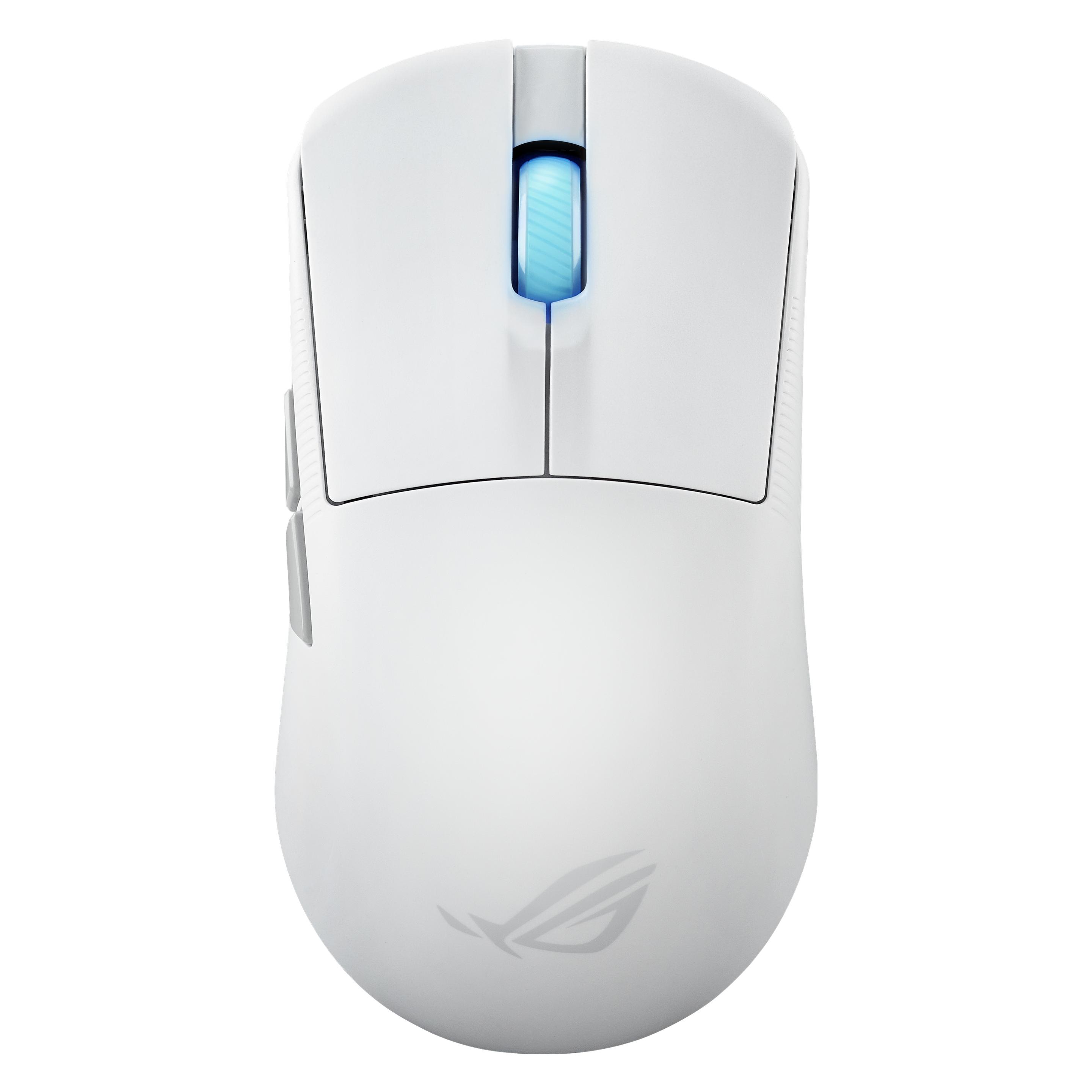 ASUS ROG Harpe Ace Mini (Kabelgebunden, Kabellos), Maus, Weiss