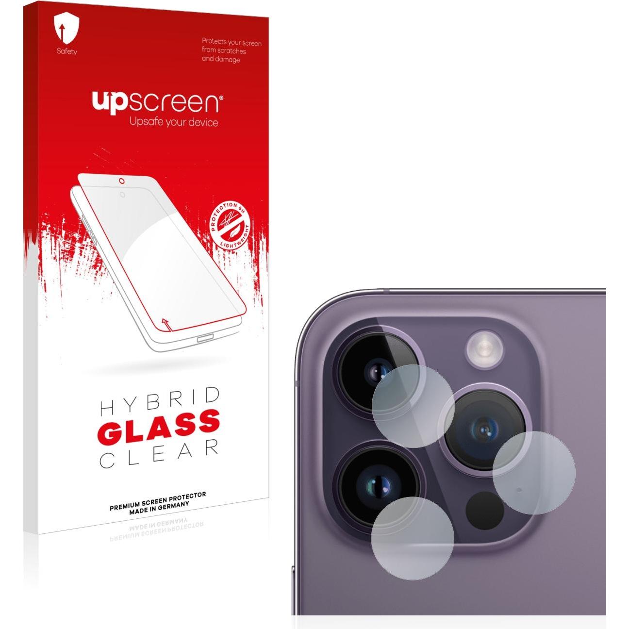 upscreen Scratch Shield Panzerglasfolie (1 Stück, Apple iPhone 14 Pro), Smartphone Schutzfolie, Transparent