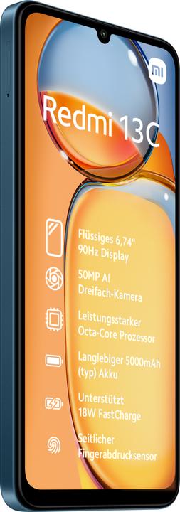 Produktbild Xiaomi Redmi 13C (128 GB, Blue, 6.74", Dual SIM, 4G)