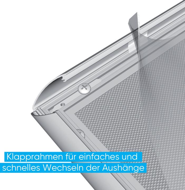 Immagine prodotto Franken Cornice per poster "Outdoor", DIN A4, 25 mm profilo cornice alluminio anodizzato argento cornice a