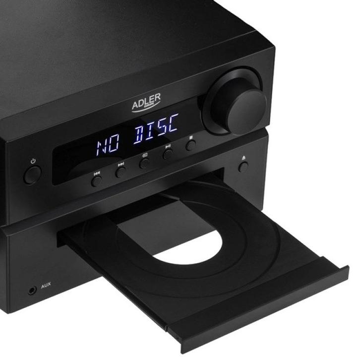 Produktbild Adler AD 1917 HI-FI-Turm Bluetooth/ CD/ USB/ FM-Radio Schwarz (Bluetooth, CD Player, 2x 25 W)
