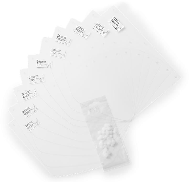 Actual product image Durable Replacement foils (Safety glasses case)