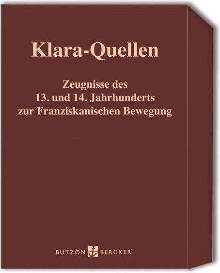 Produktbild Klara-Quellen (Deutsch, Klara von Assisi, 2013)