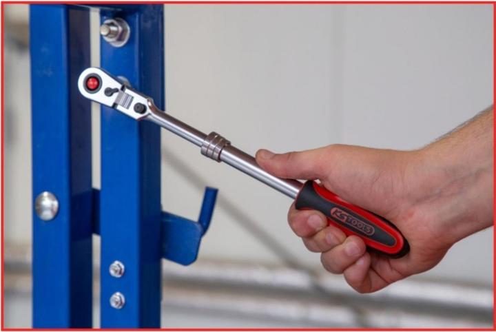Actual product image KS Tools 3/8" SlimPOWER telescopic joint reversible ratchet (3/8")