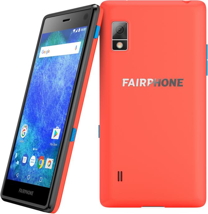 Produktbild Fairphone 2 (32 GB, Coral Red, 5", Hybrid Dual SIM, 4G)