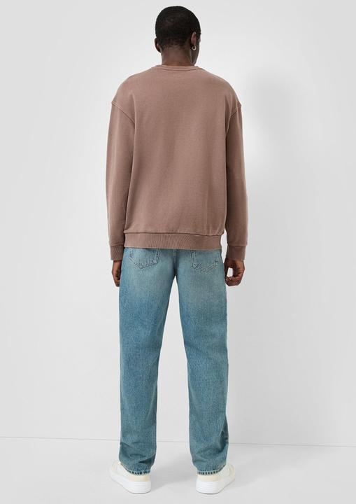 Produktbild s.Oliver Sweatshirt Rundhals Sweatshirt mit Wascheffekt und Frontdruck (M)
