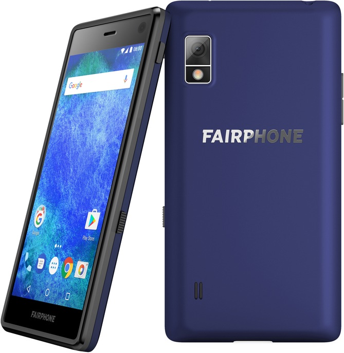 Actual product image Fairphone 2 (32 GB, Indigo, 5", Hybrid Dual SIM, 12 Mpx, 4G)