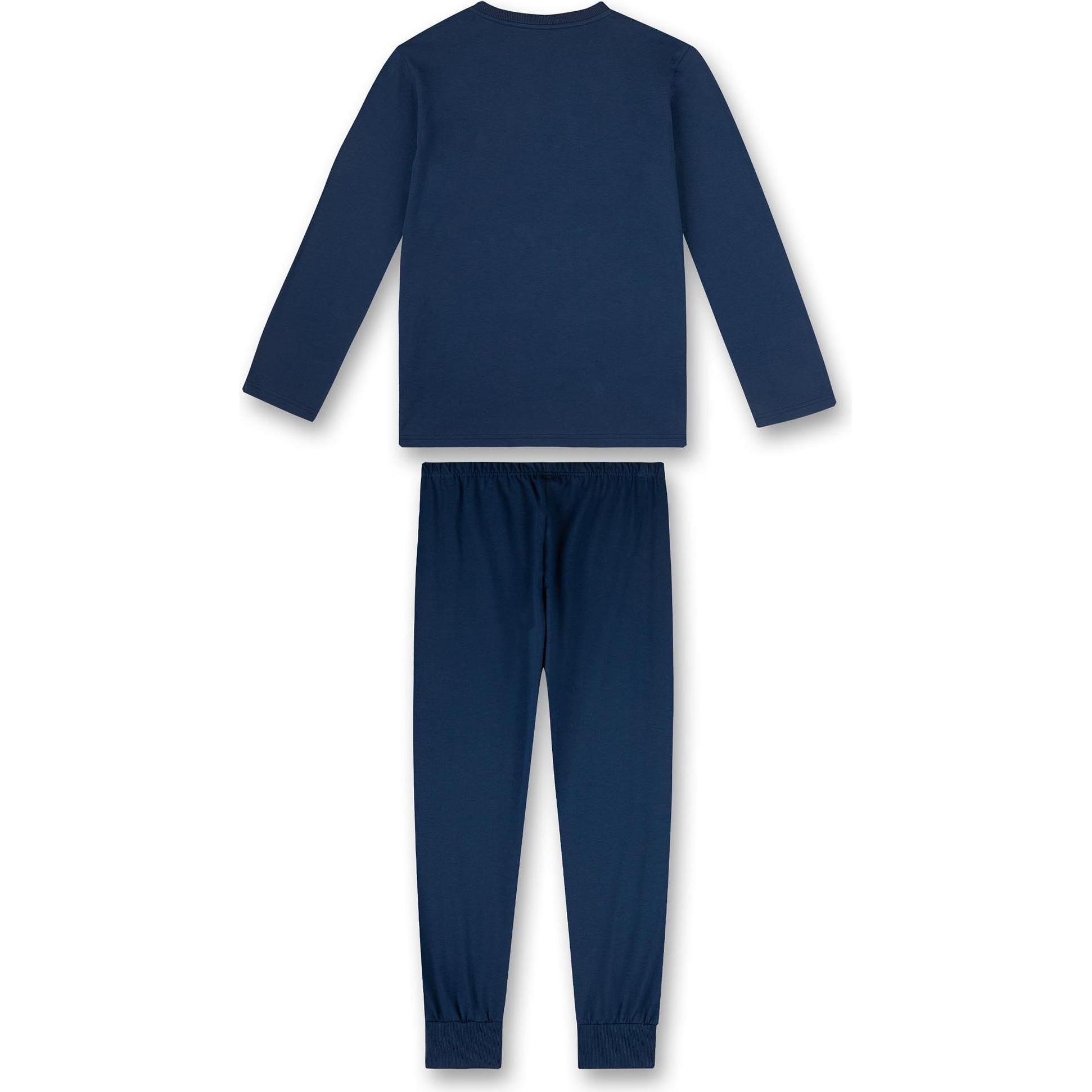 Thumbnail - Sanetta, Jungen, Pyjama, Pyjama Homewear Bequem sitzend, Blau, (140)