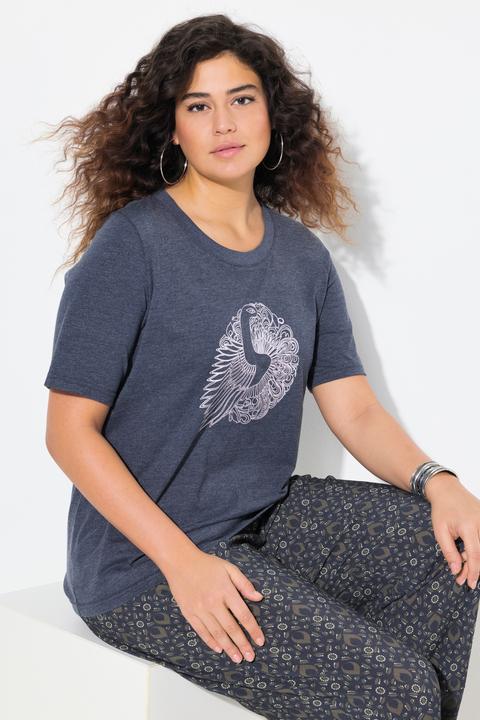 Produktbild Ulla Popken T-Shirt, Tiermotiv, Classic, Rundhals, Halbarm (58)