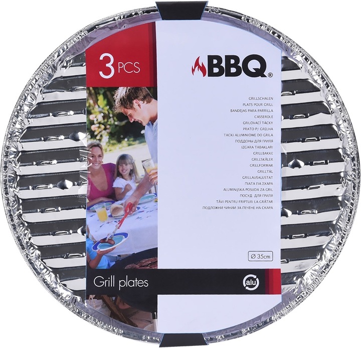 Produktbild neuetischkultur Alu-Grillschale 35 cm, 3erSet