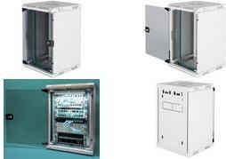 Actual product image Digitus Combi Wall Mounting Cabinet 254 mm (10") and 482.6 (19") mm (10 inch rack)