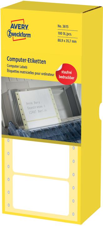 Actual product image Avery Computer labels