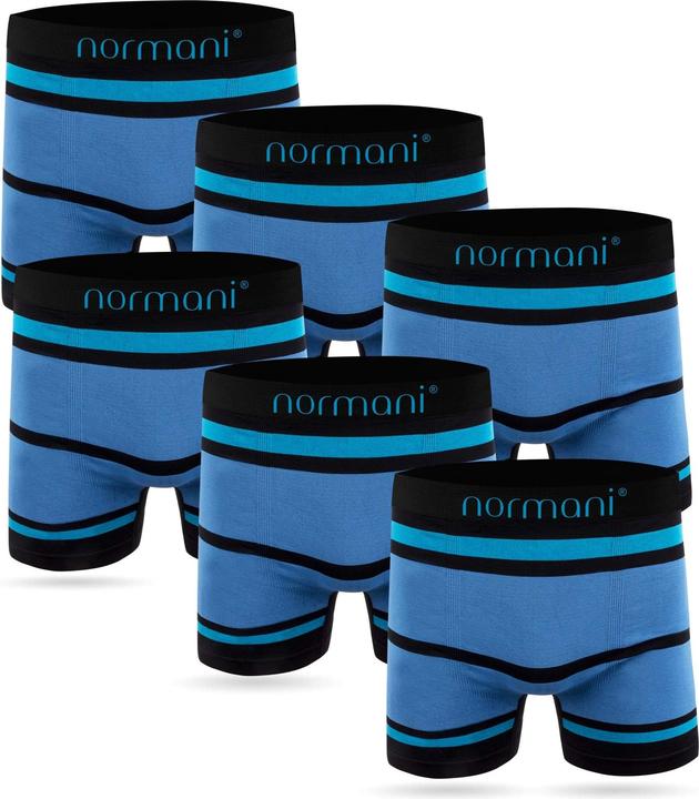 Image du produit Normani Lot de 6 boxers en nylon microfibre pour homme (S, M, paquet de 6)