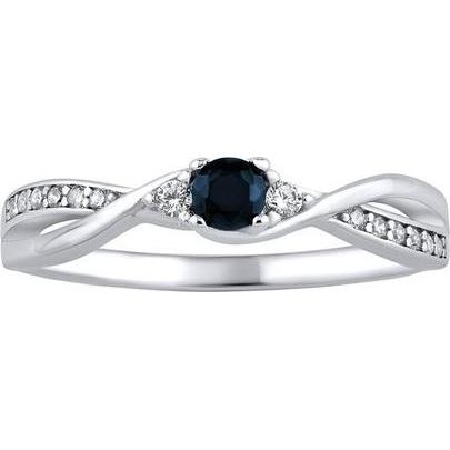 Silvego, Ring, - Silver ring with real natural sapphire JJJR1100SAP - Circuit: 61 mm, (61)