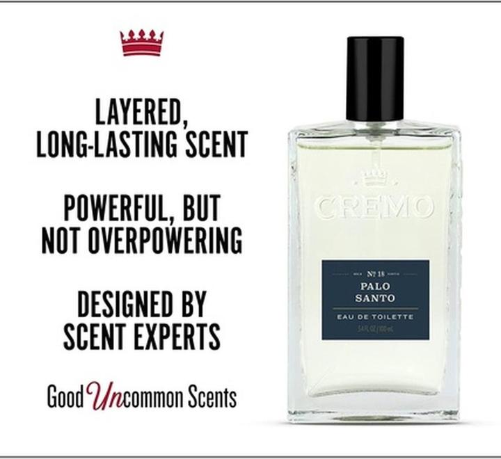 Actual product image Cremo Palo Santo Gift Set for Men Eau de Toilette 100ml Body Wash 473ml Woody Fragrance (Perfume set)