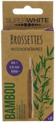 Actual product image Superwhite Bamboo interdental brushes (8x, 0.80 mm)
