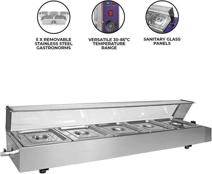 Produktbild Kukoo Gastro Edelstahl Buffetwaermer