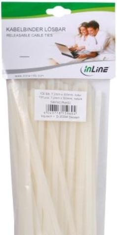 Actual product image InLine Cable tie detachable (Plastic cable ties, 300 mm, 100 pcs.)