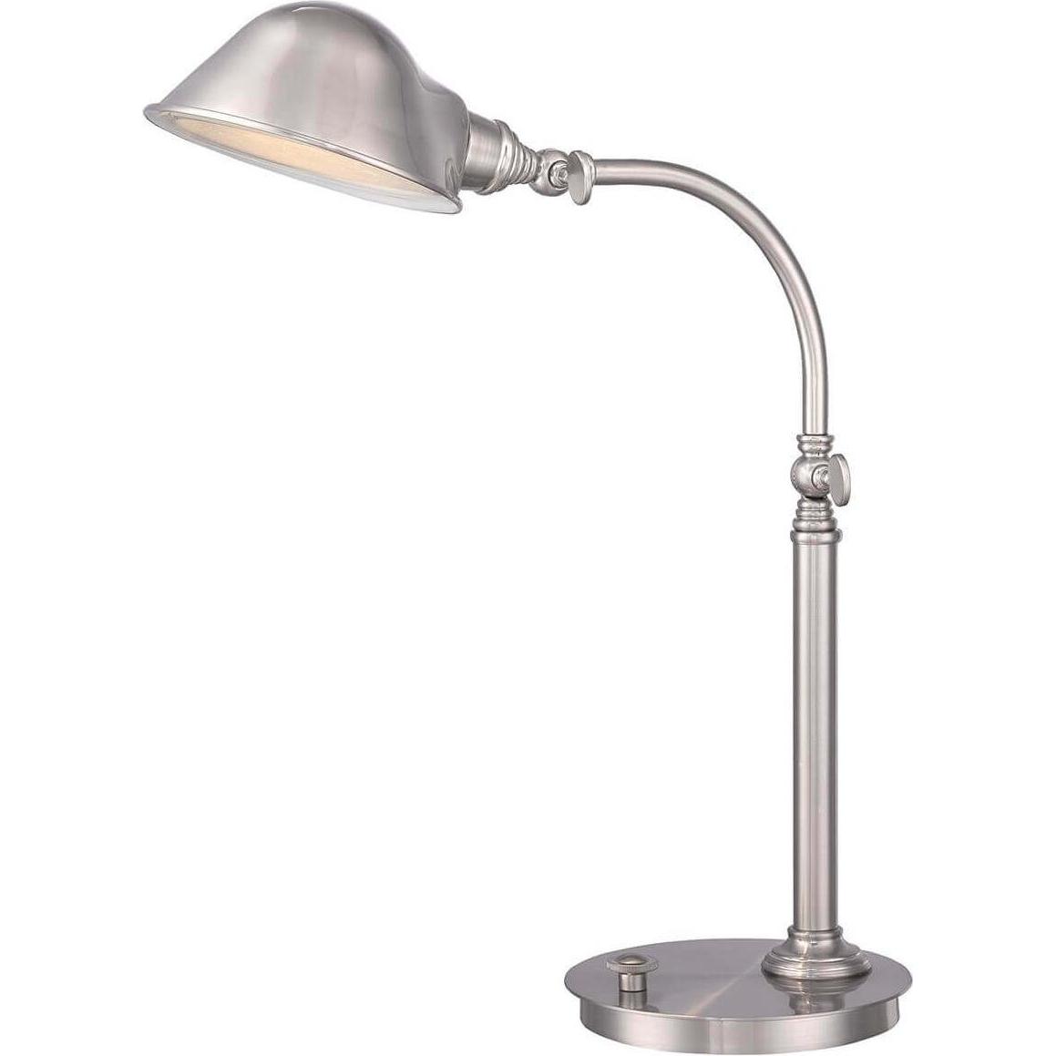 Thumbnail - Elstead Lighting, Tischlampe, Thompson LED Tischleuchte 1-fach Nickel gebürstet