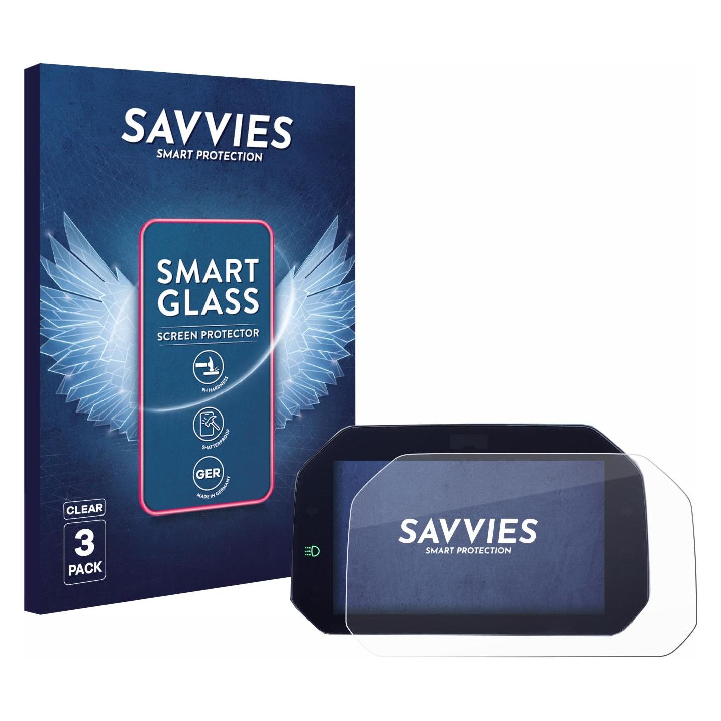 Savvies 6 Pezzi Pellicola Protettiva Trasparente Per Display Bosch Intuvia 100 – Protezione Antigraffio, Facile Applicazione Senza Bolle