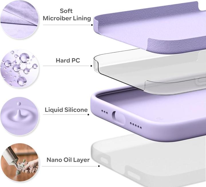 Actual product image Screenguard Apple iPhone 15 Plus Liquid Silicone Case Sleeve (Apple iPhone 15 Plus)