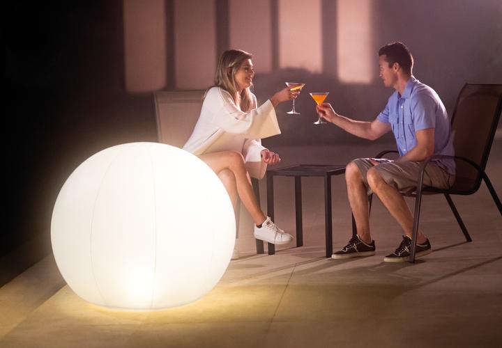 Actual product image Intex LED Floating Globe Light