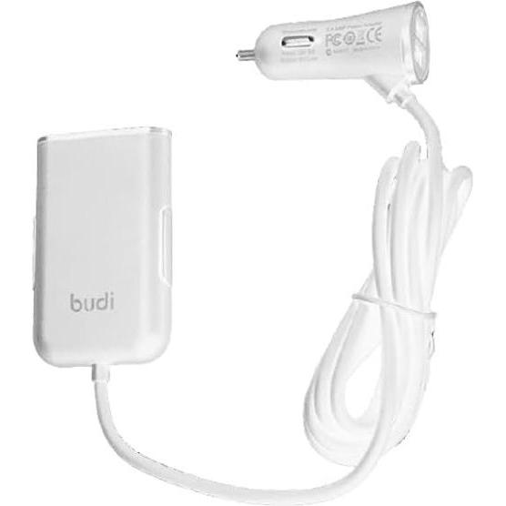 Budi 4x USB-A 8,2 A (BD068W), Auto Adapter, Weiss